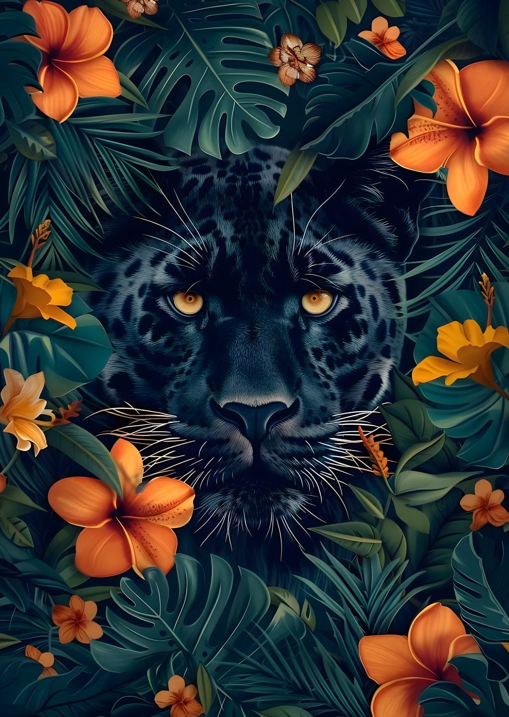 Siyah Leopar: Tropikal Büyülü Orman
