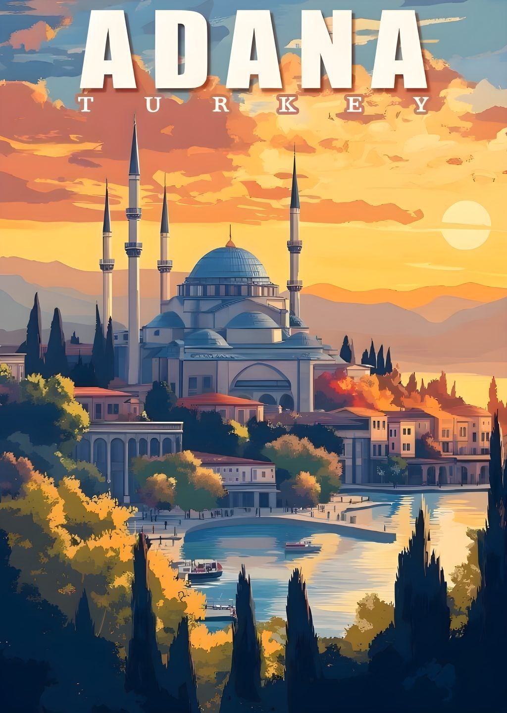 Adana Camii Güneş Batımı