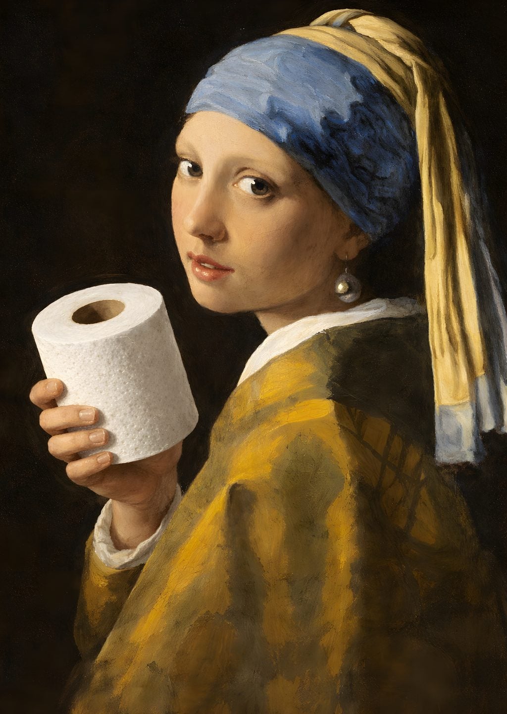 Gölgeler İçinde Bir Portre: Tozlu Kâğıtla Pearl Eared Girl