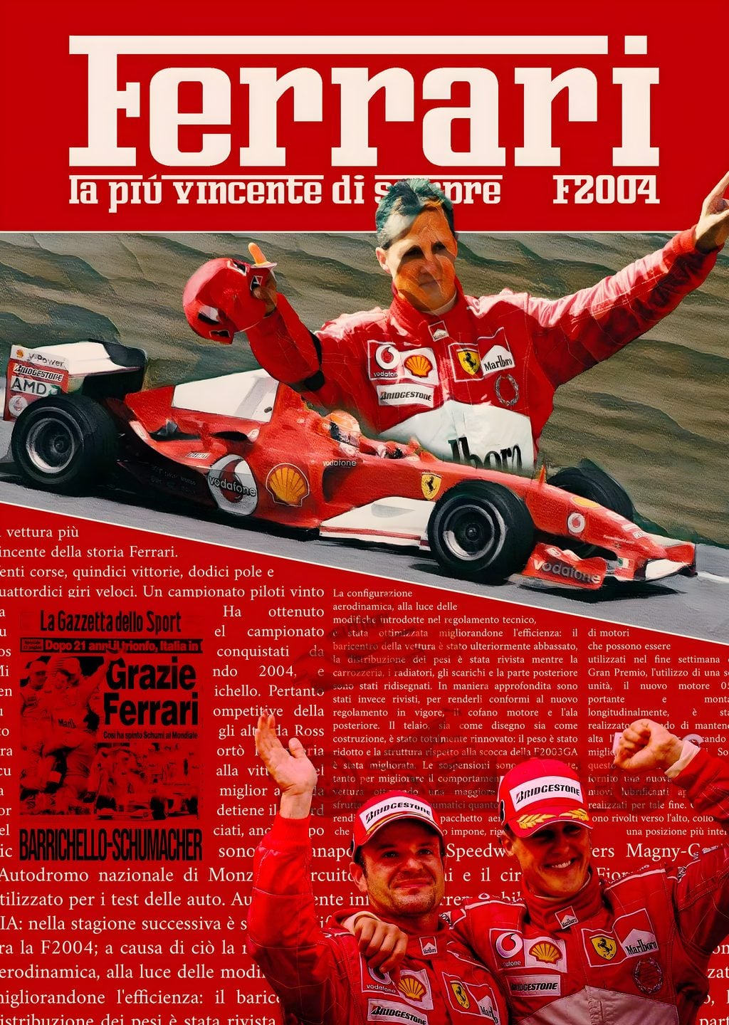 Ferrari F2004 Spor Posteri