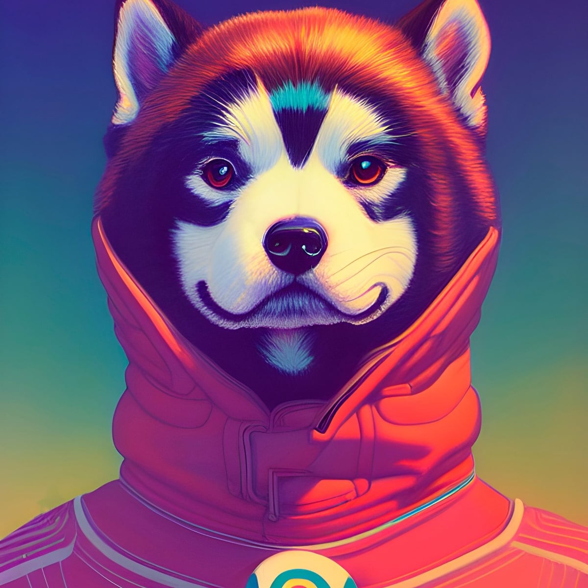 Uzaylı Husky Portresi