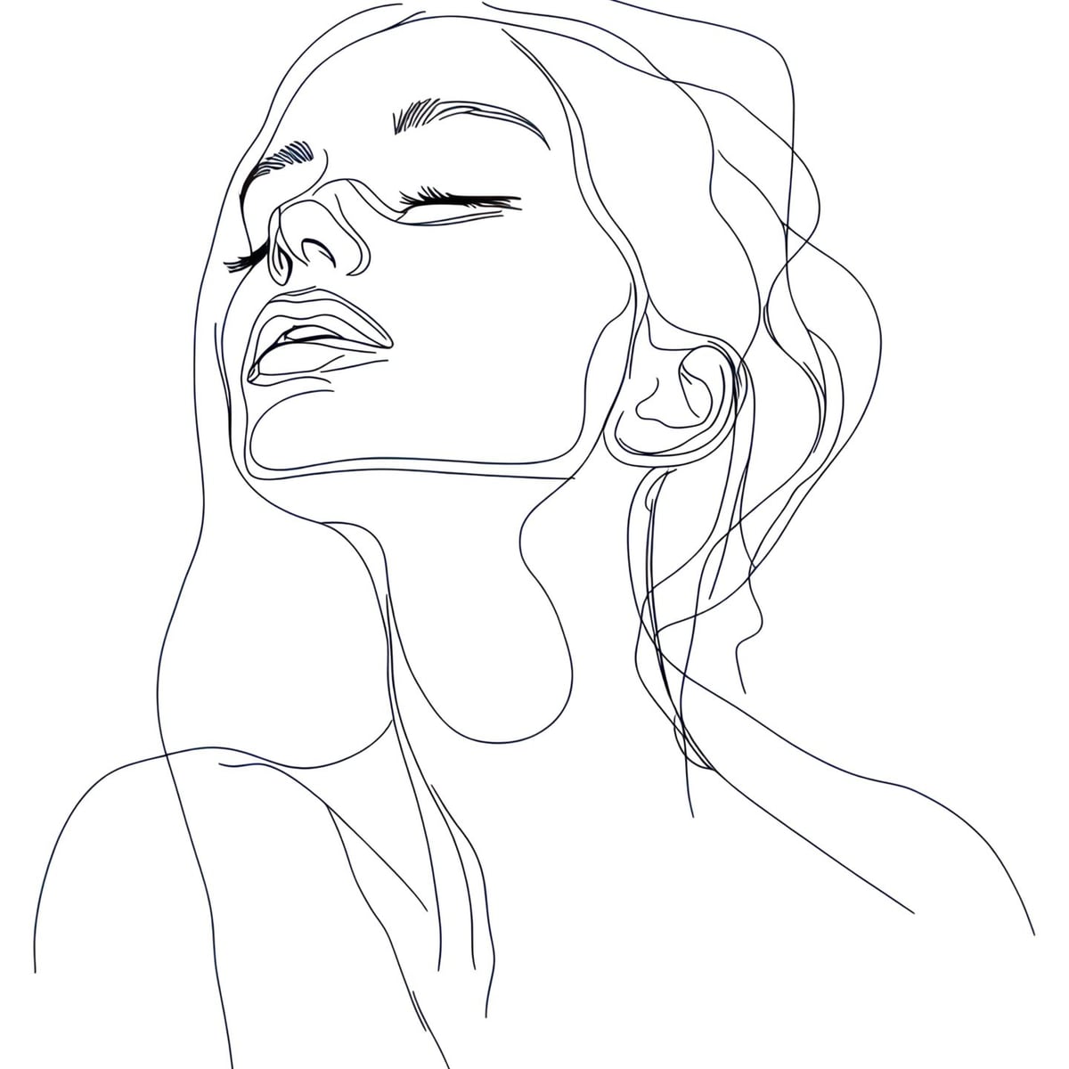 Minimalist Kadın Portresi