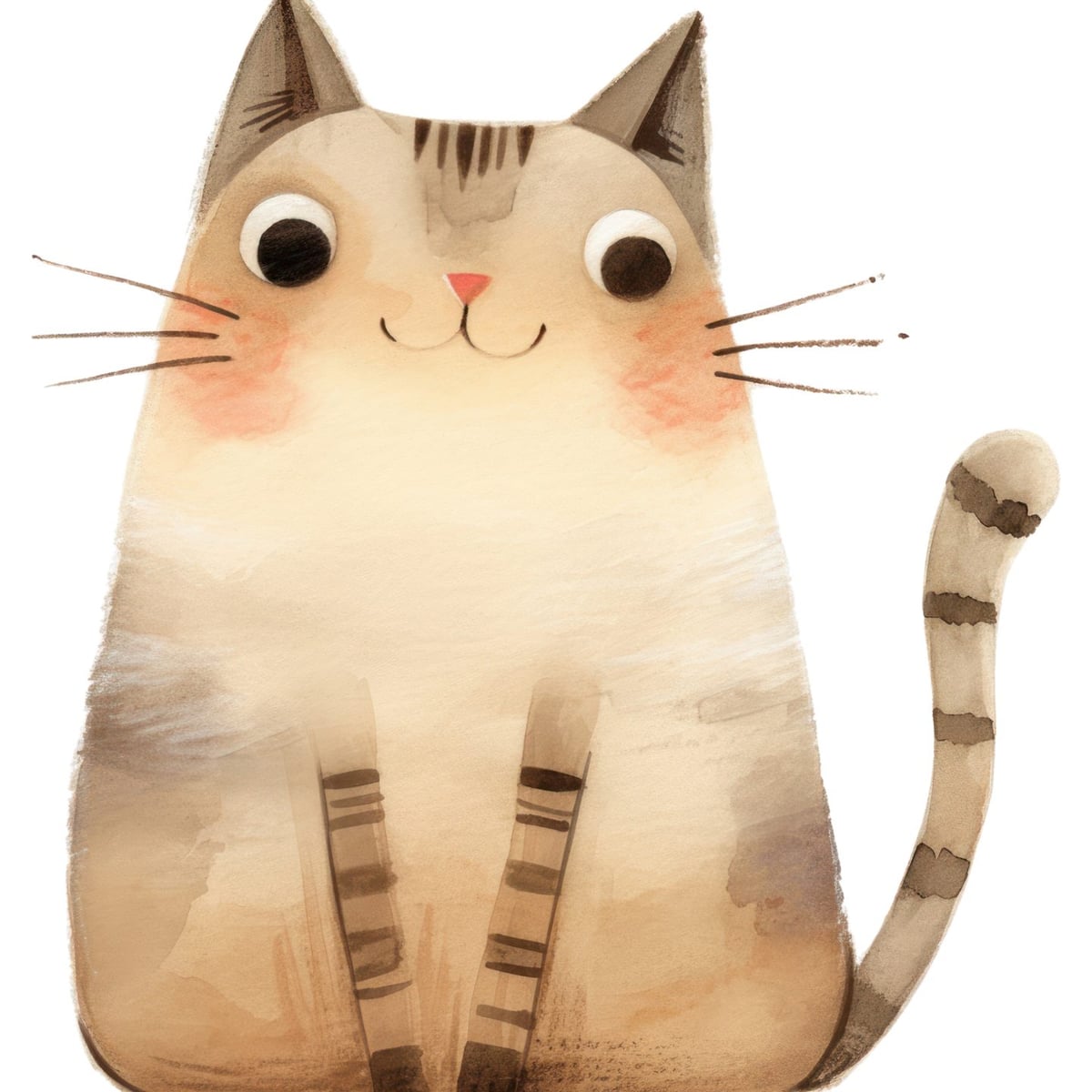 Sevimli Kedi İllüstrasyonu