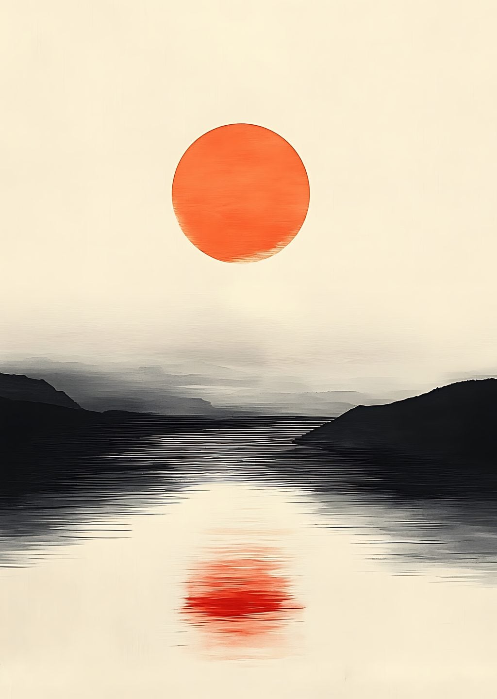 Minimalist Gün Batımı Manzarası