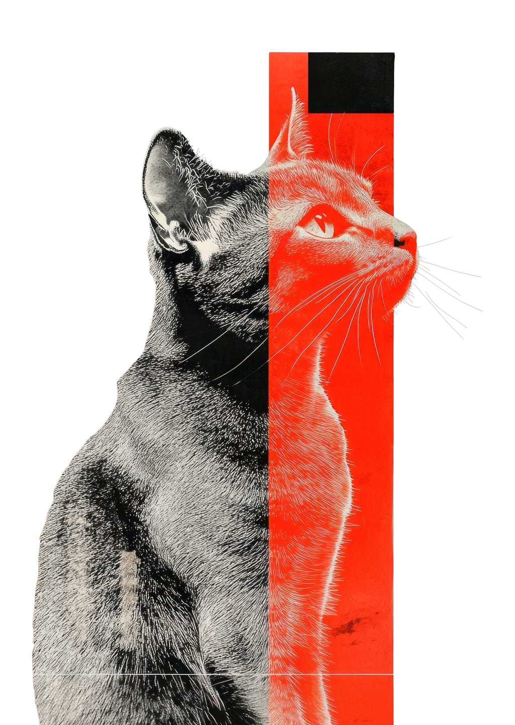 Soyut Sanat: Kedi Portresi