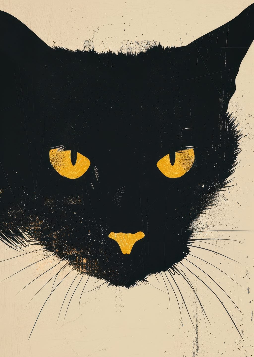 Siyah Kedi Portresi