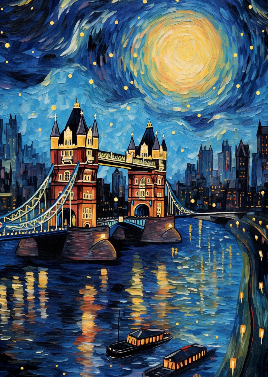 Tower Bridge - Yıldızlı Gece