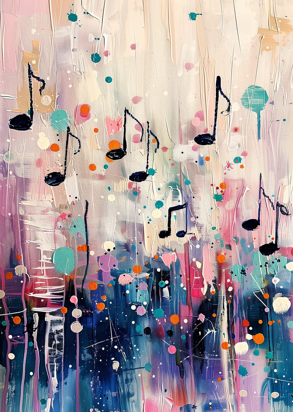 Müzik Notaları ile Soyut Sanat