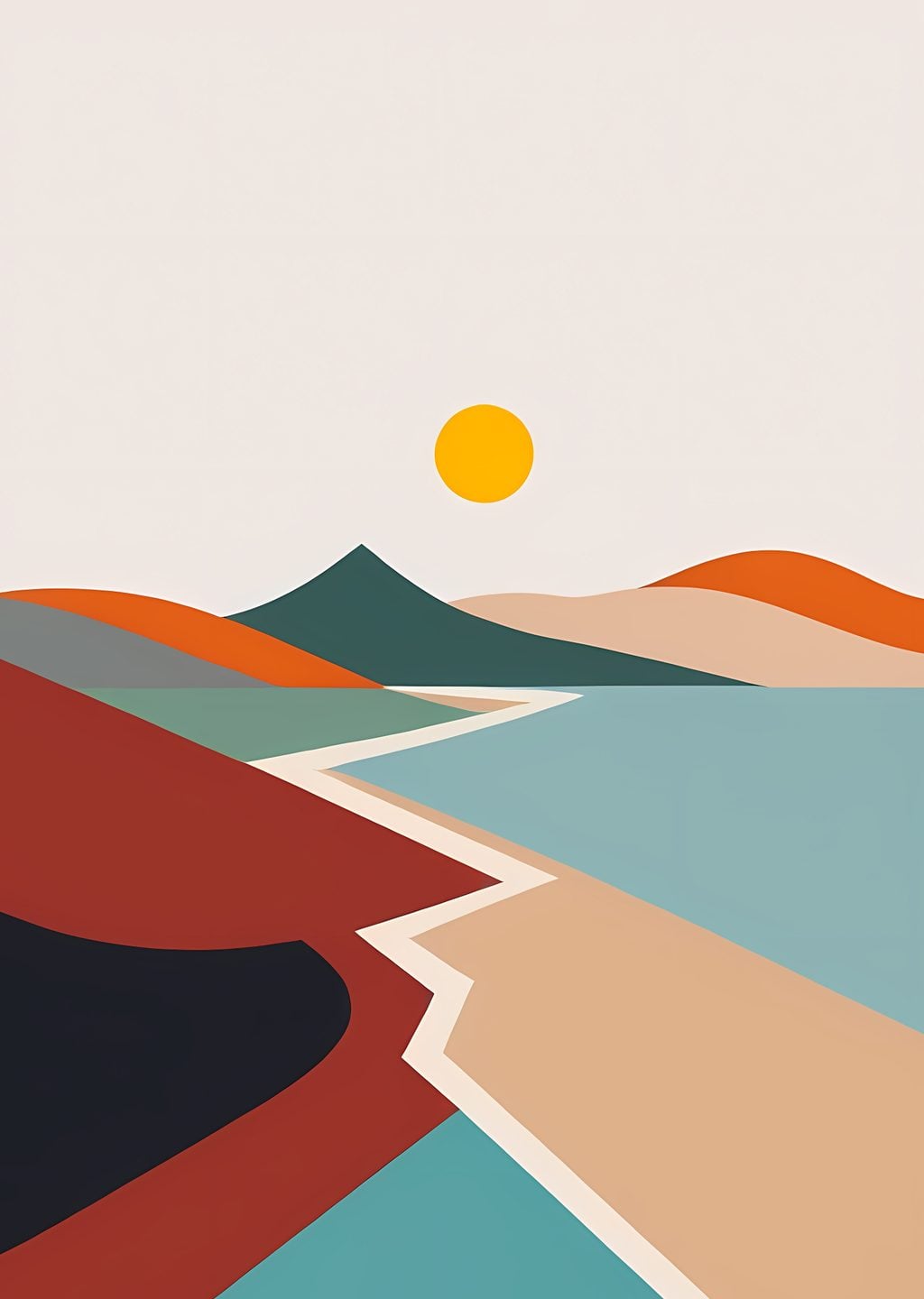 Minimalist Doğa Manzarası
