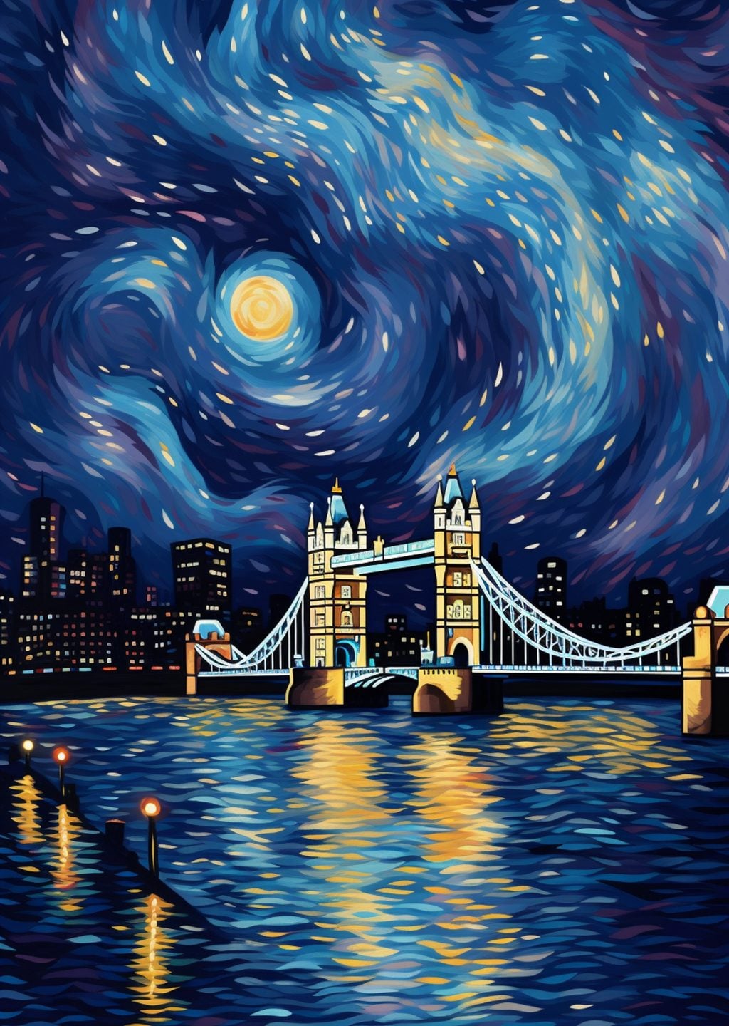 Tower Bridge - Yıldızlı Gece