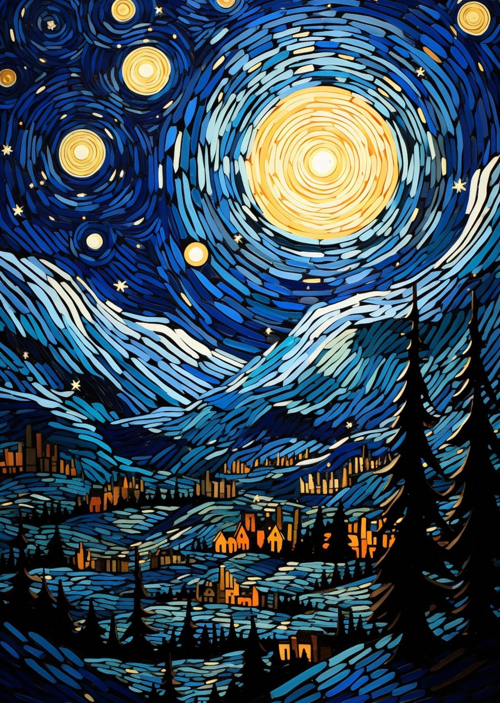 Yıldızlı Gece: Van Gogh Tarzında Sanat