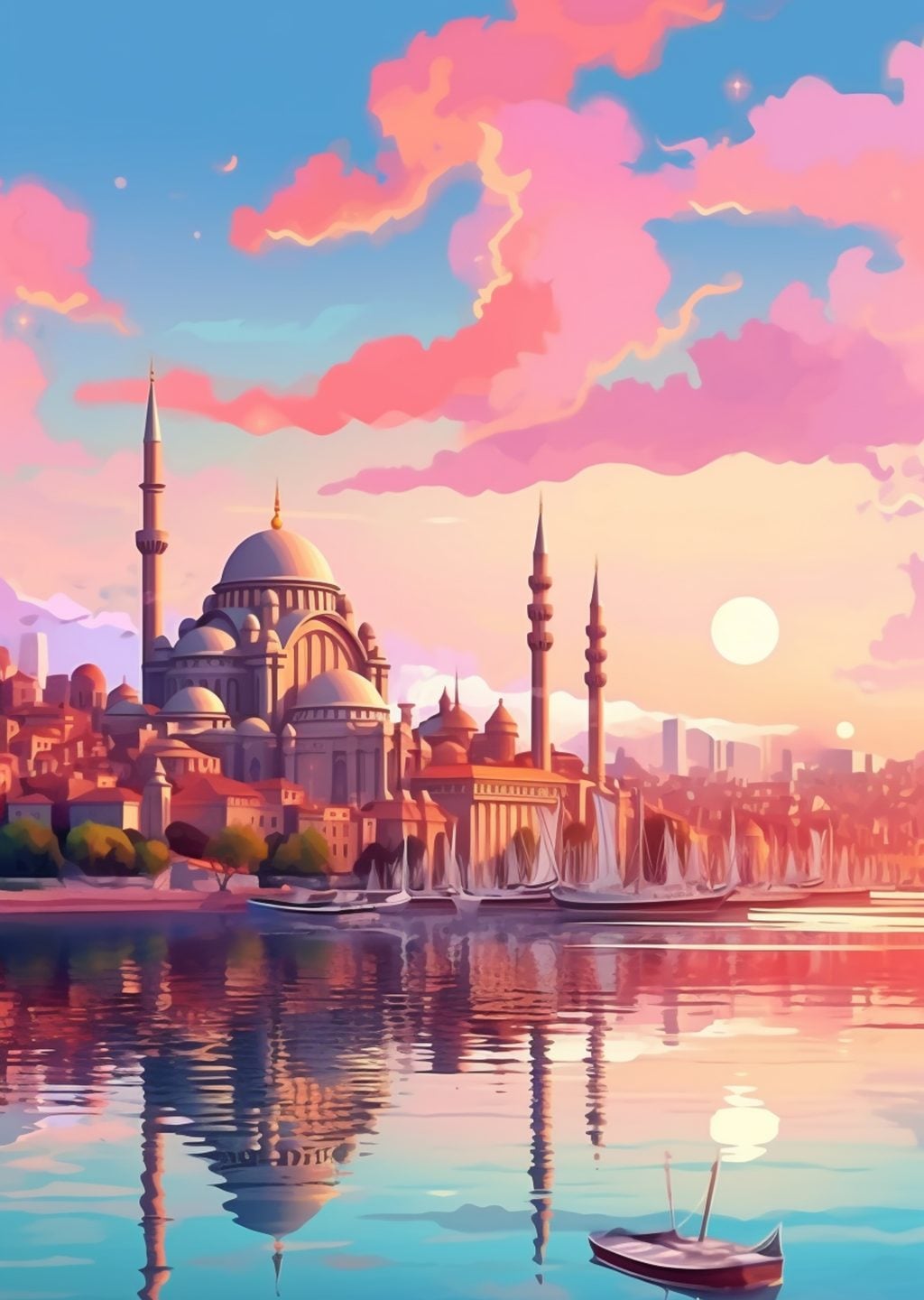 İstanbul Silueti: Gün Batımı