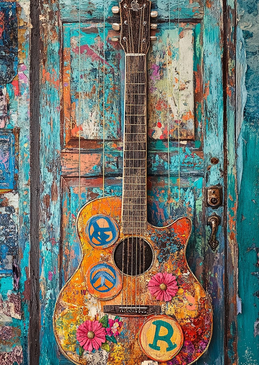 Hippie Gitar: Renkli Sanat Eseri