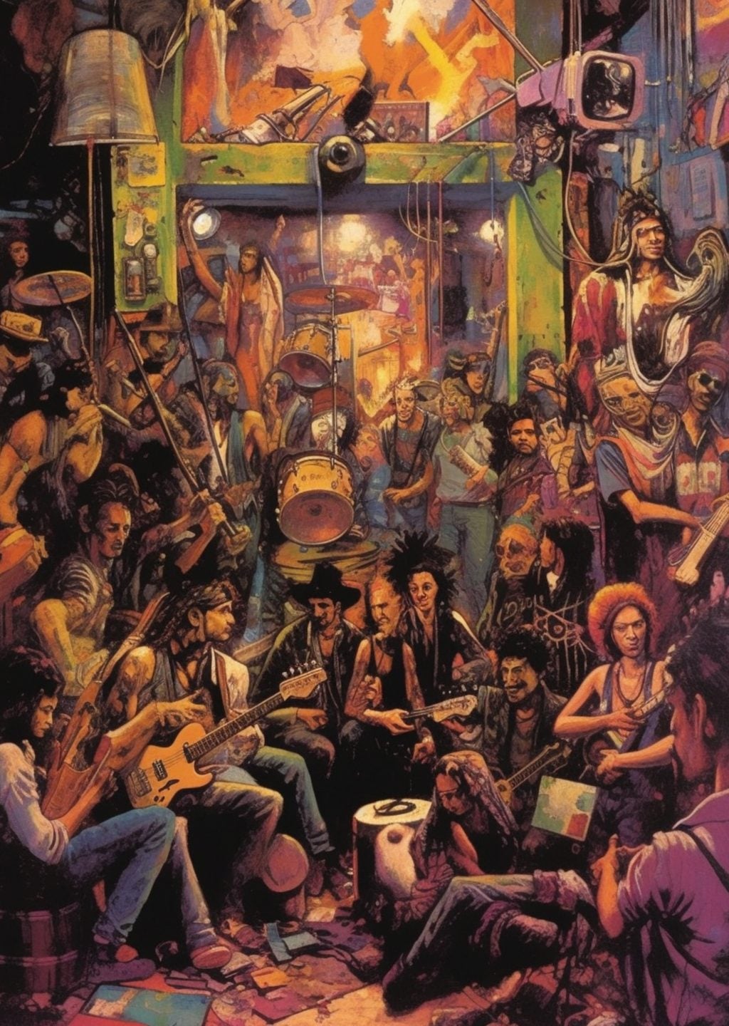 Rock Konsere Çağdaş Sanat