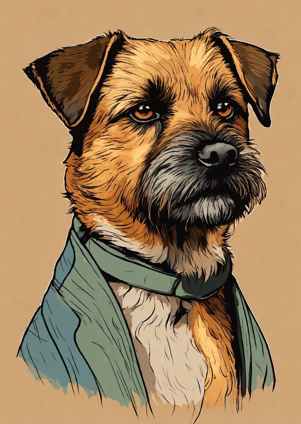 Şık Köpek Portresi