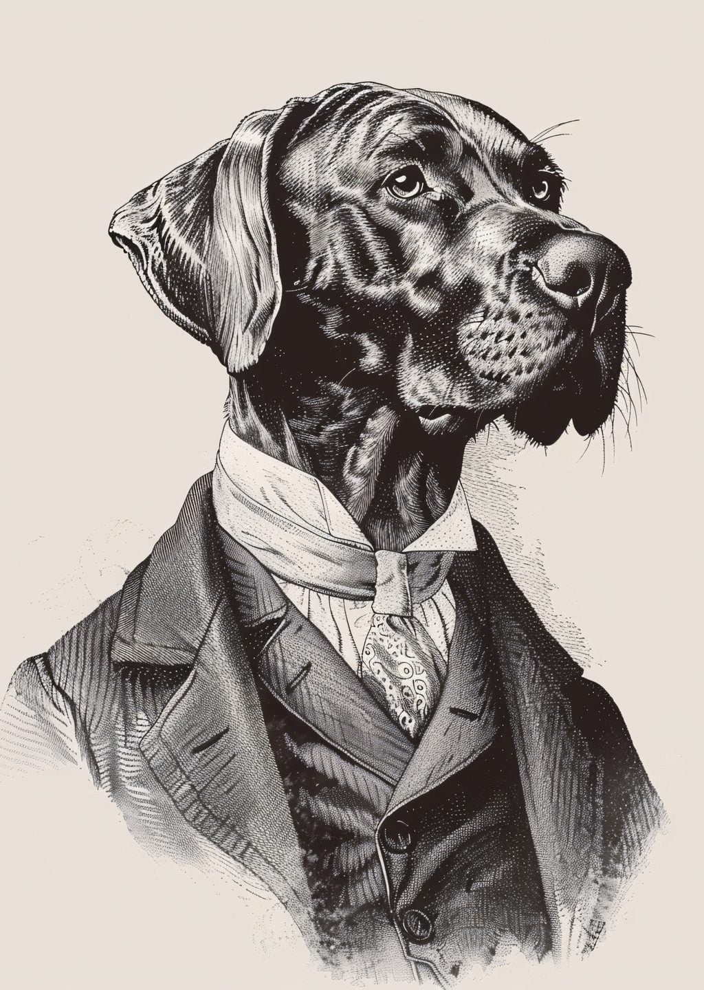 Şık Giyimli Bir Köpek Portresi
