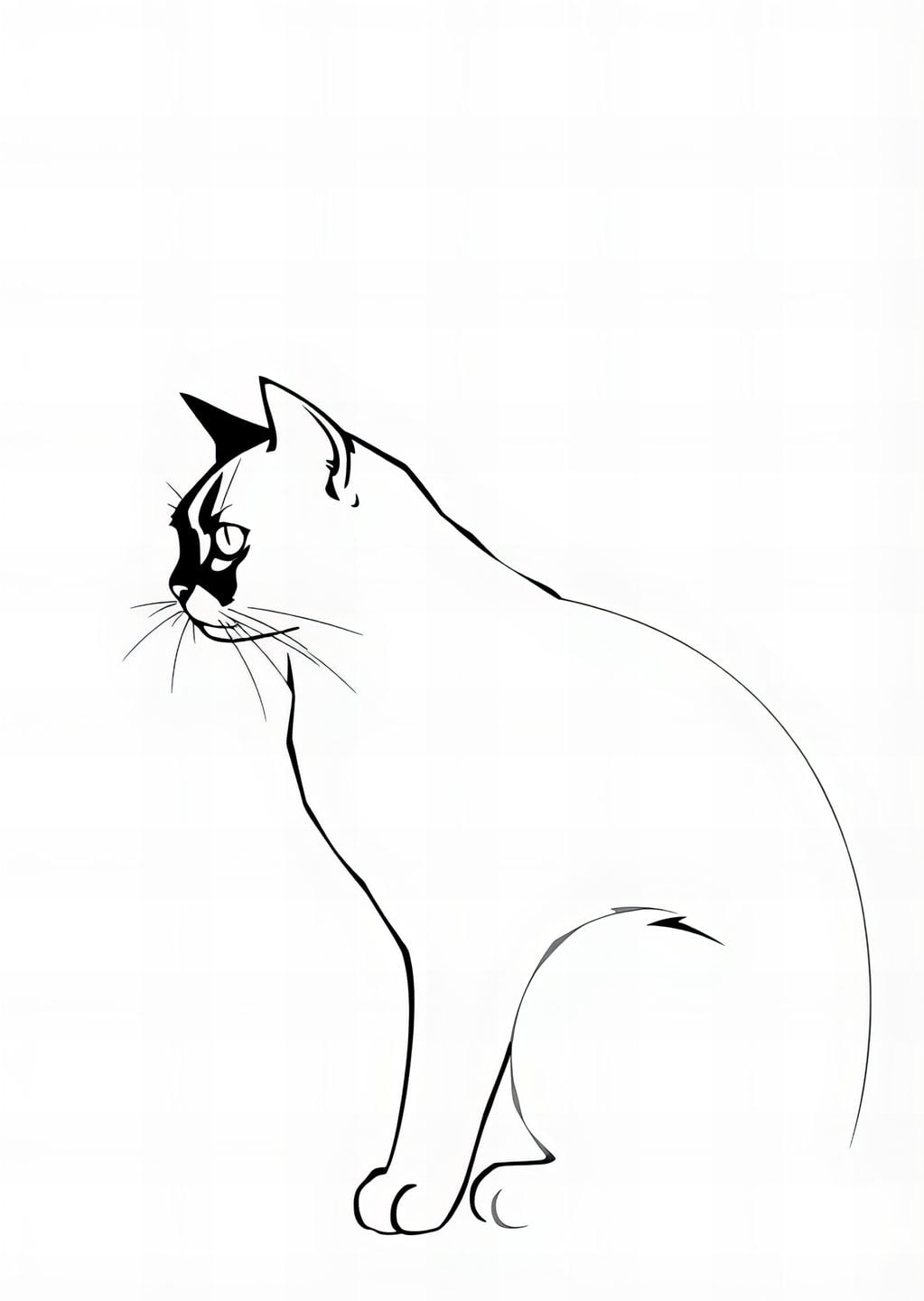 Minimalist Kedi Profili