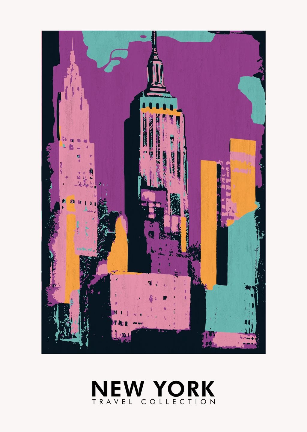 New York Şehir Manzarası Sanat Posteri