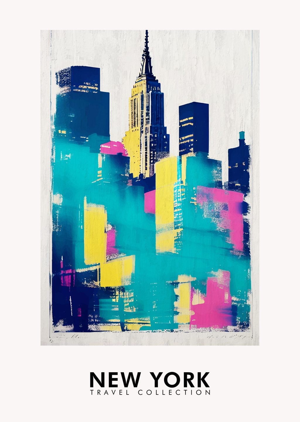 New York Şehir Manzarası Sanat Posteri