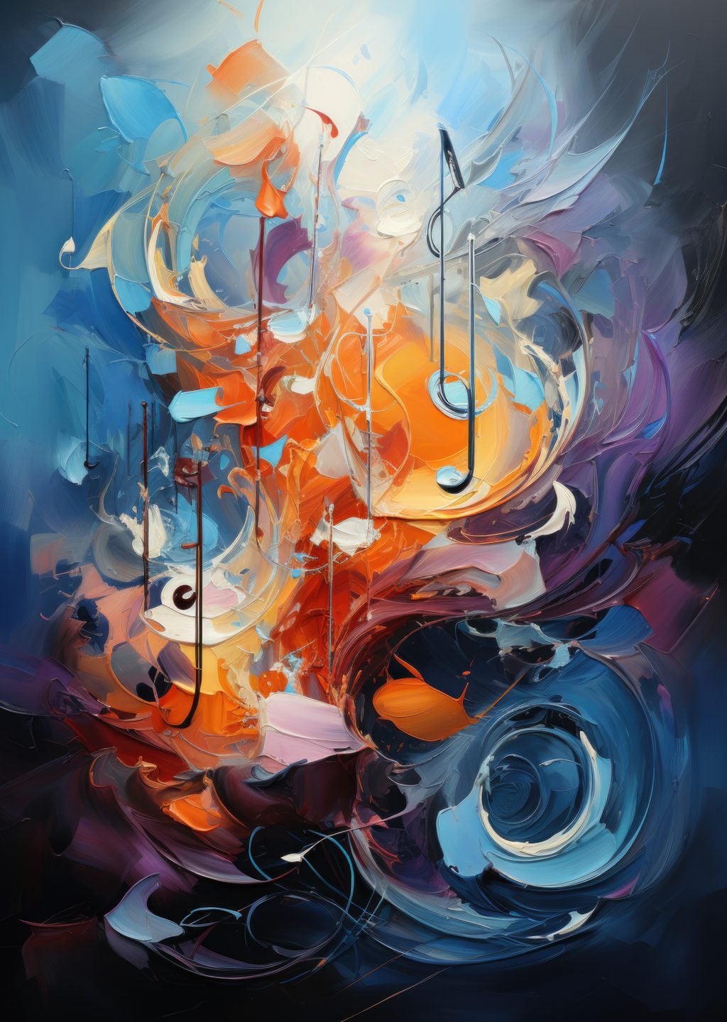 Soyut Müzik Temalı Sanat Eseri