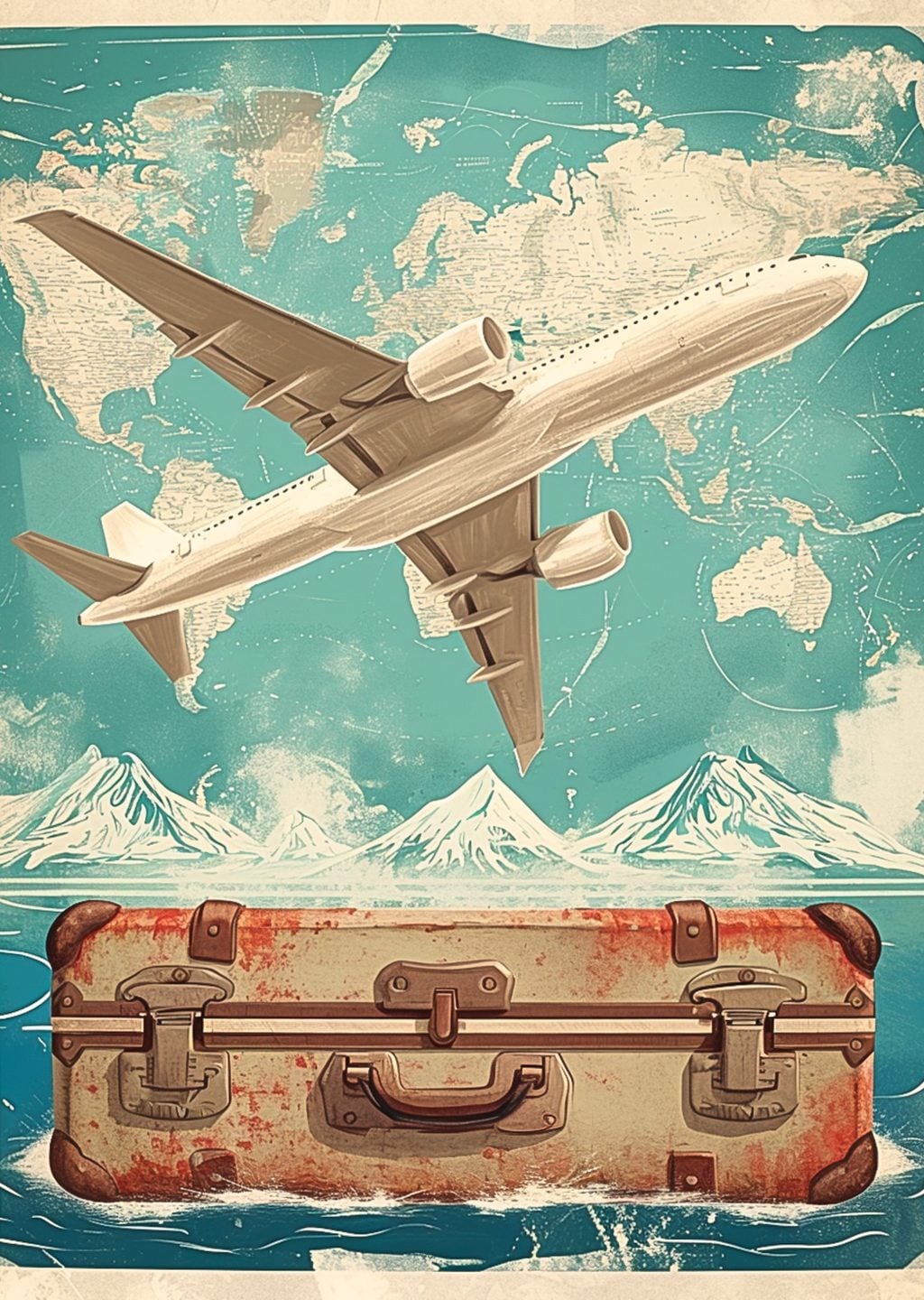 Vintage Seyahat Poster: Dünya Turu