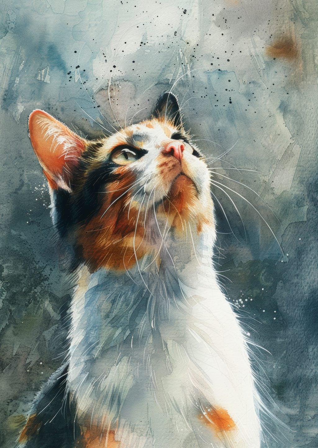Renkli Kedi Portresi