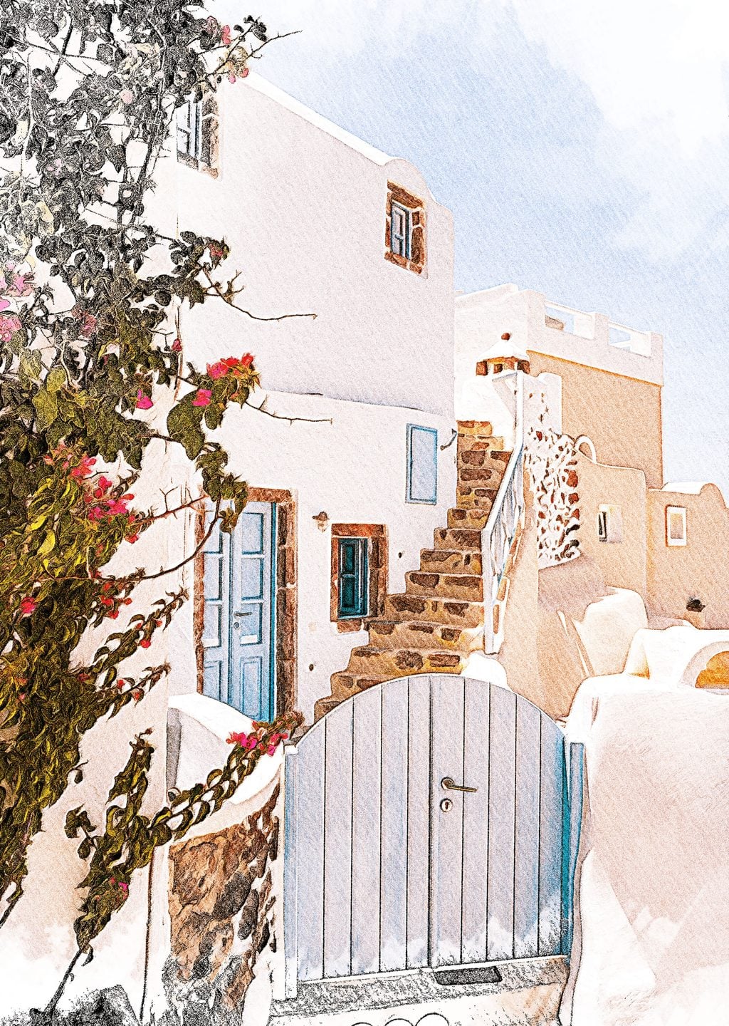 Santorini'nin Güzel Evleri