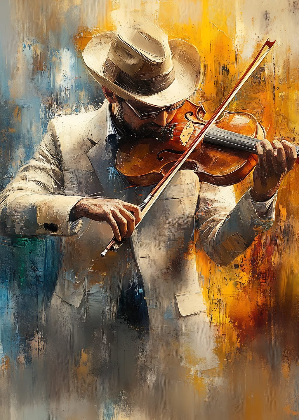 Müzik ve Renk: Keman Çalan Adam