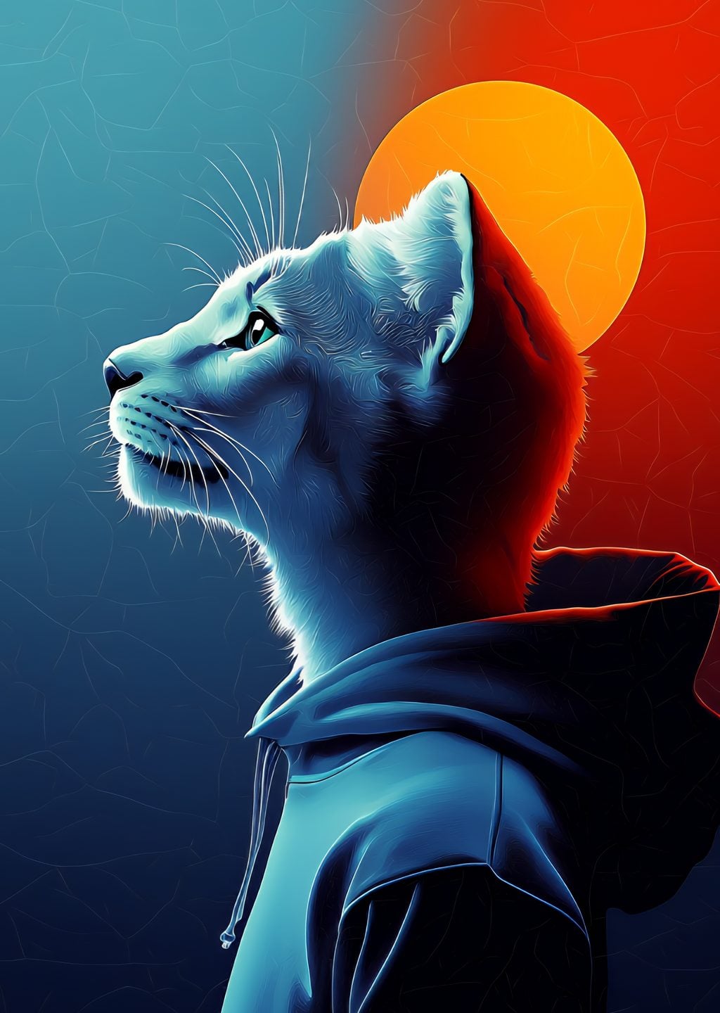 Soyut Kedi Portresi