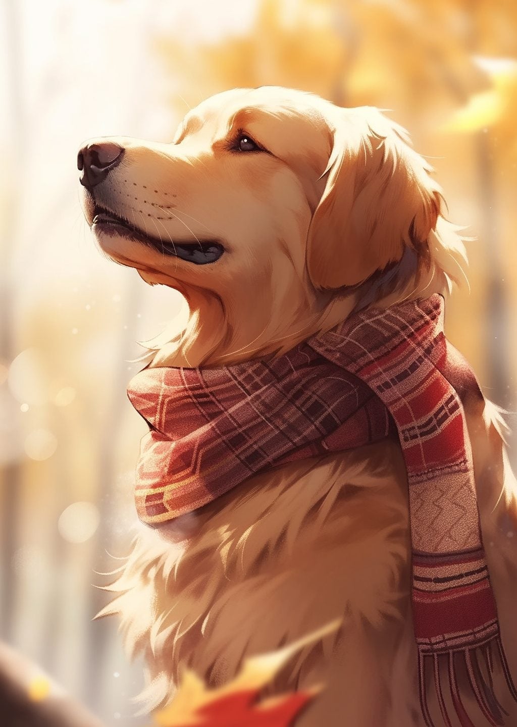 Sonbahar Köpeği Portresi