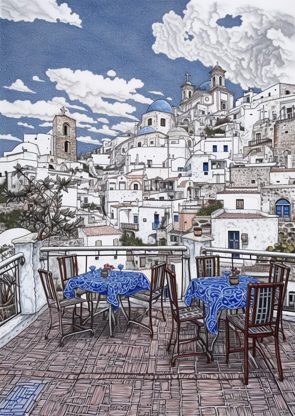 Santorini Manzarası
