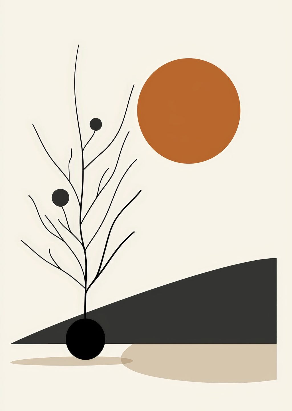 Minimalist Doğa Manzarası