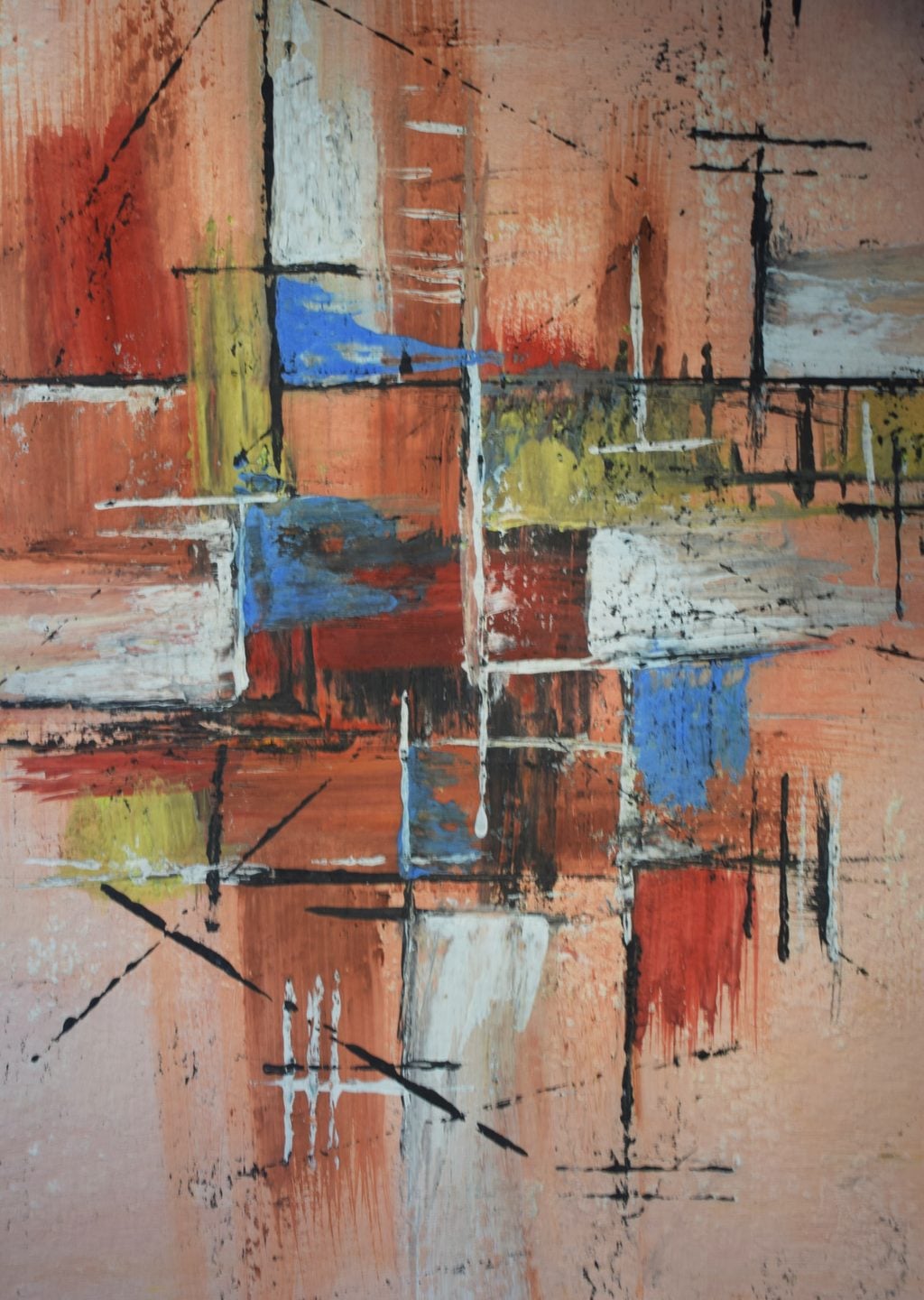 Soyut Sanat: Renkli Geometrik Kompozisyon