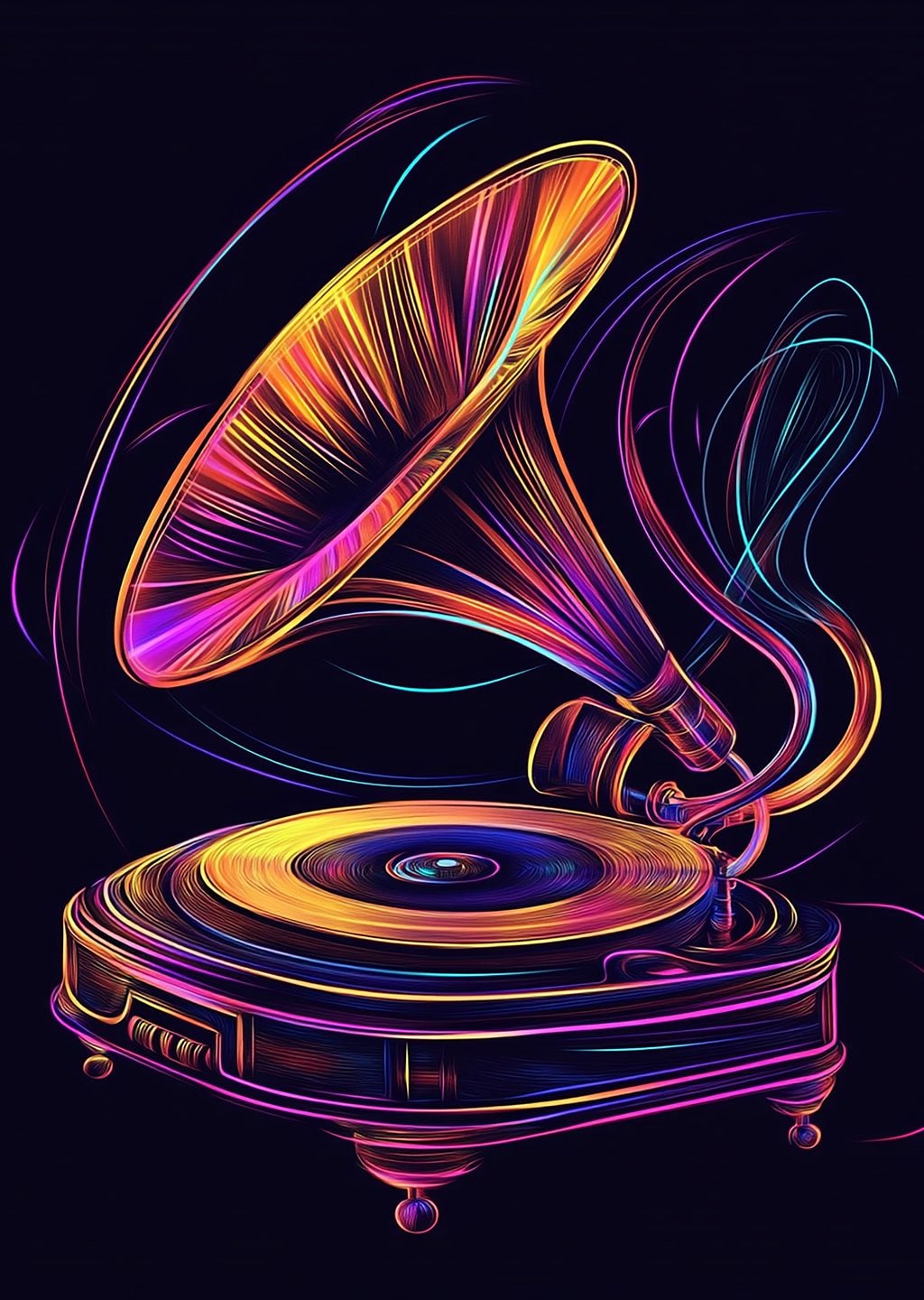 Gramofon Neon Sanat