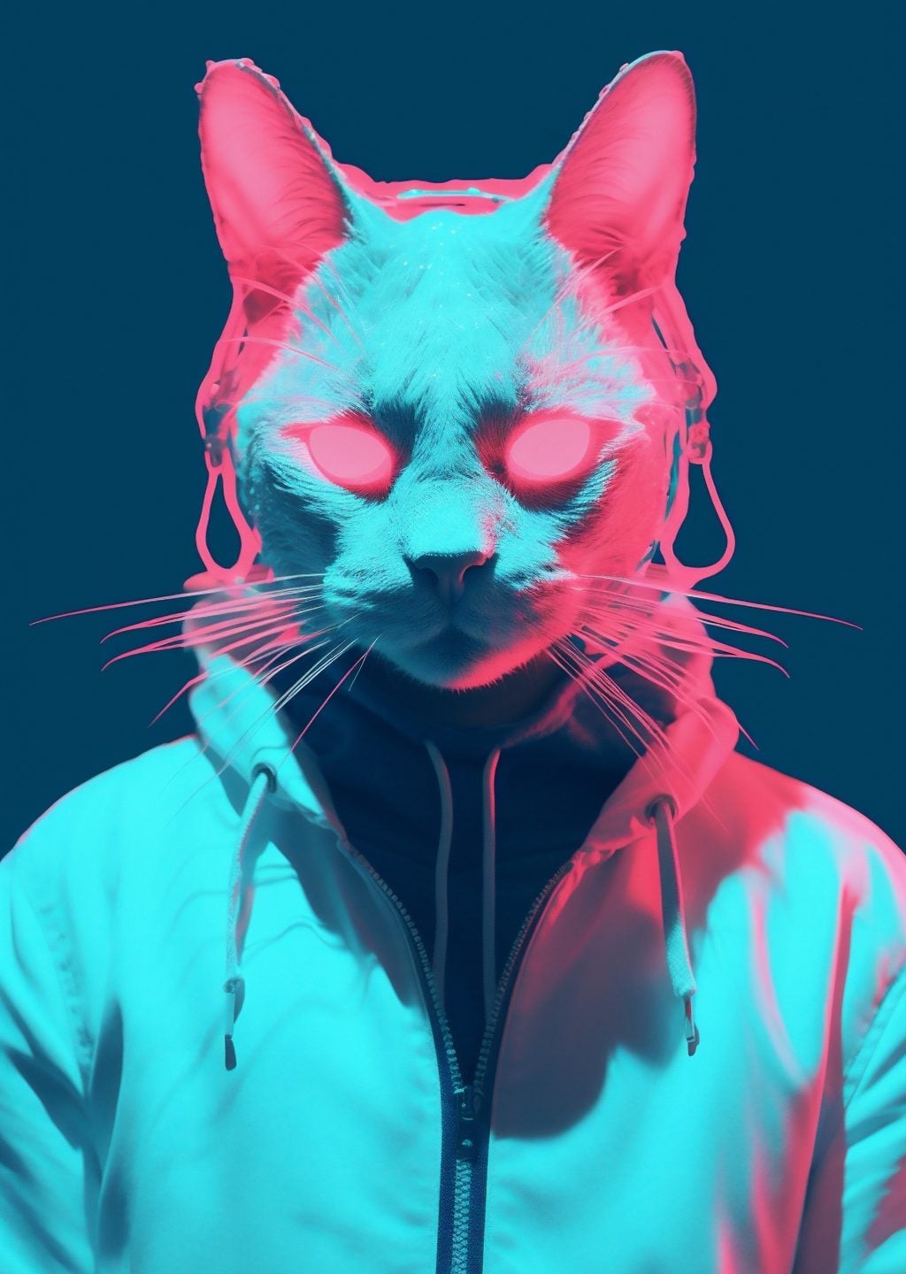 Soyut Kedi Portresi