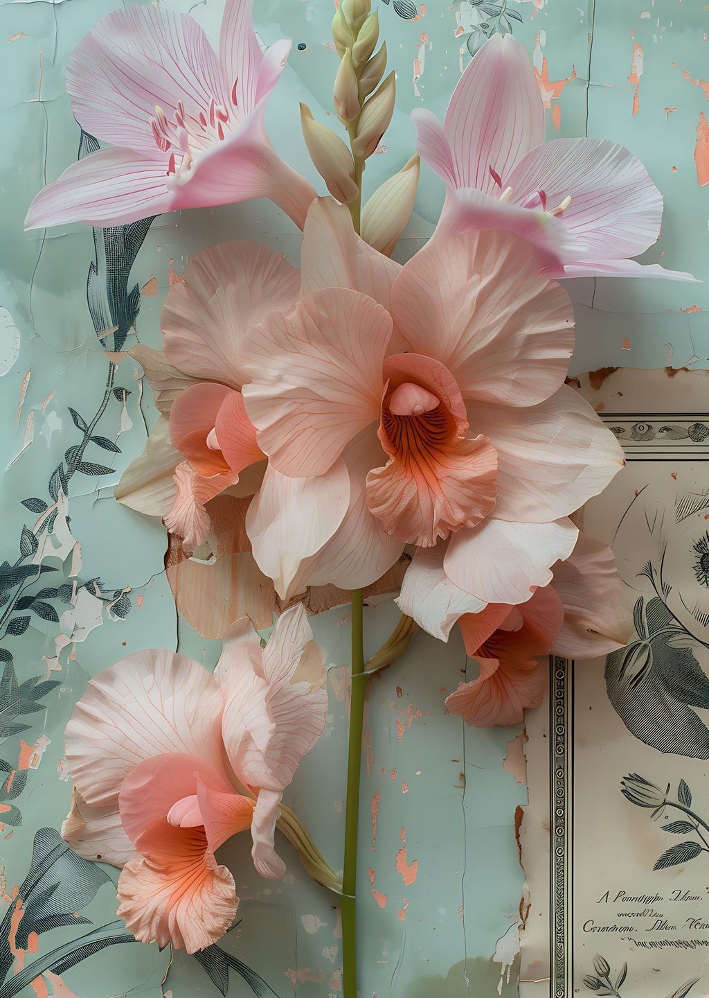 Pembe Gladiolus Çiçekleri