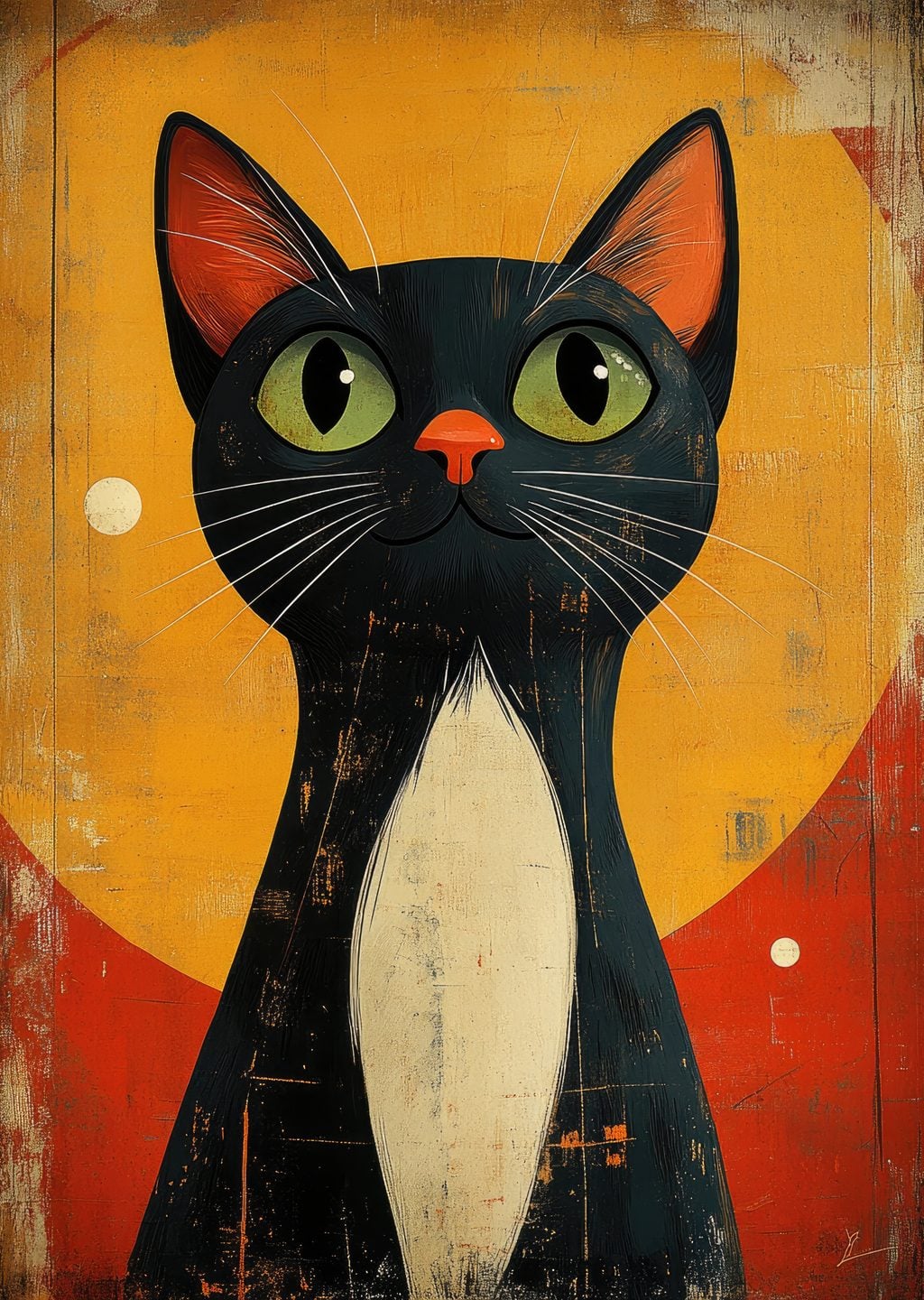 Siyah Kedi: Sanatsal İllüstrasyon