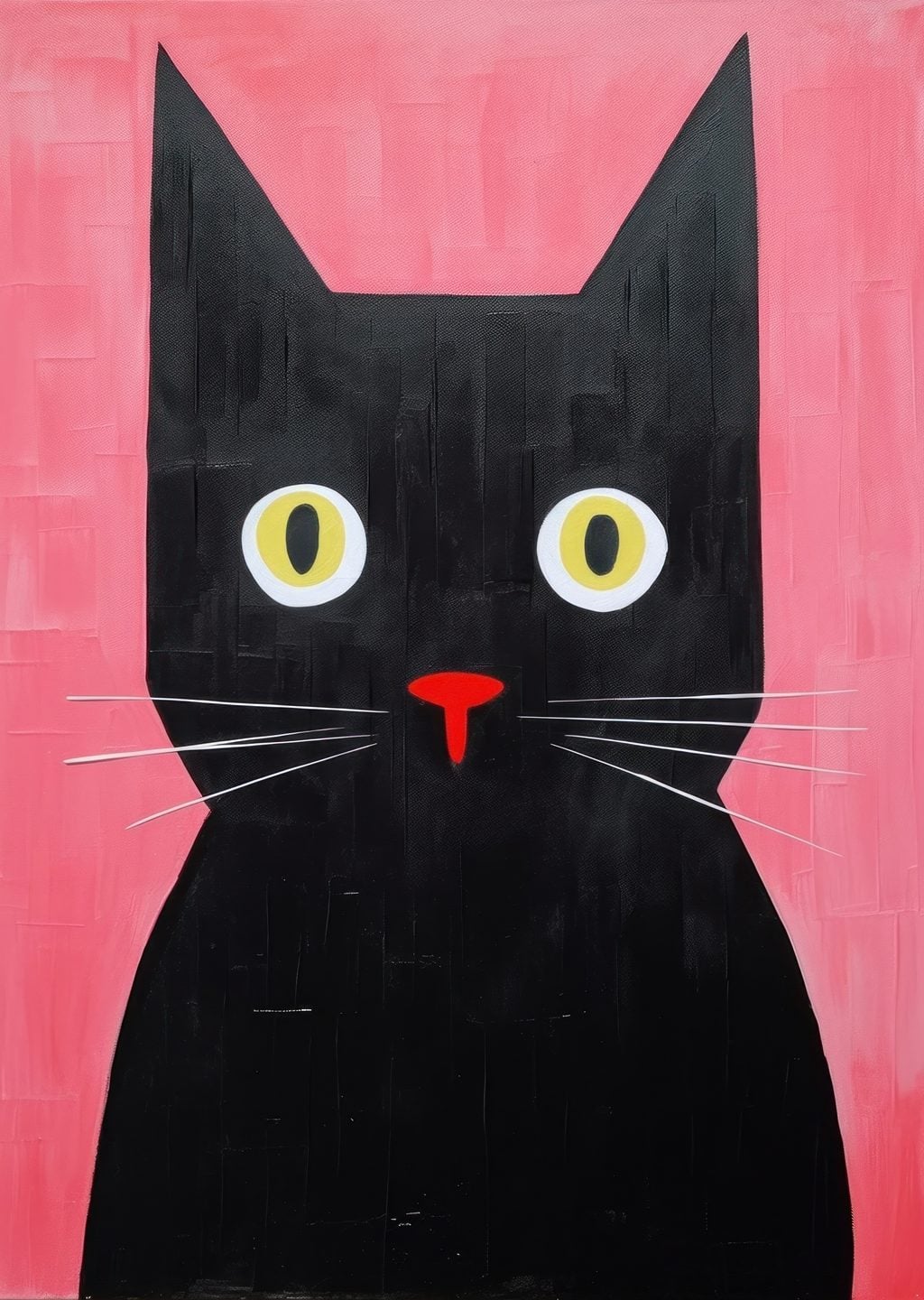 Siyah Kedi: Minimalist Sanat Eseri