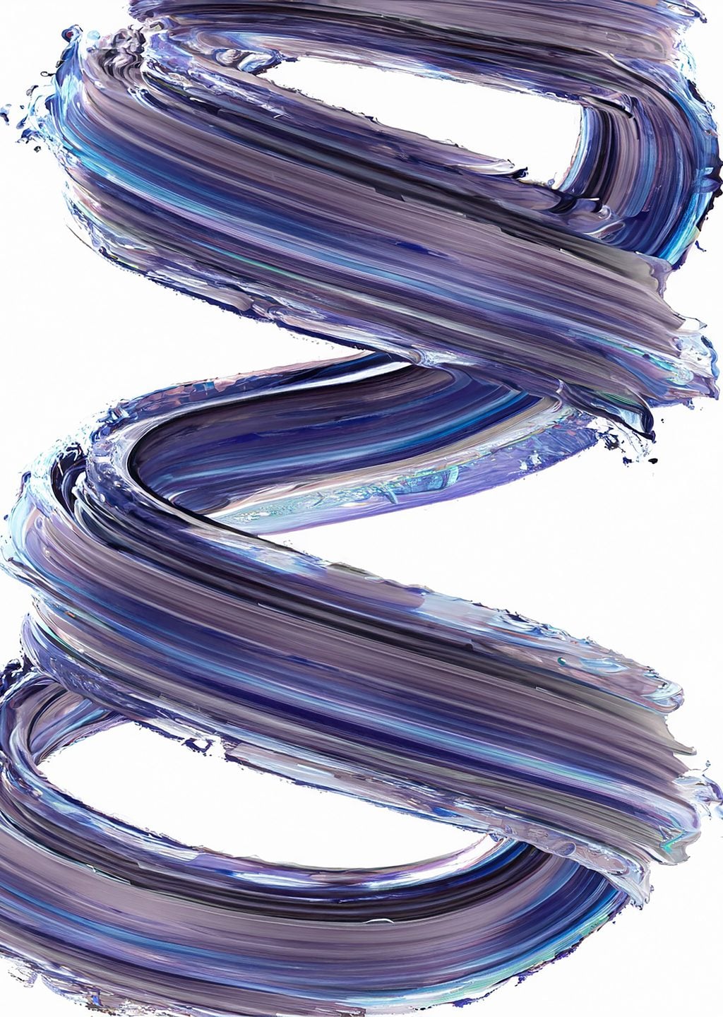 Mavi Spiral Soyut Sanat