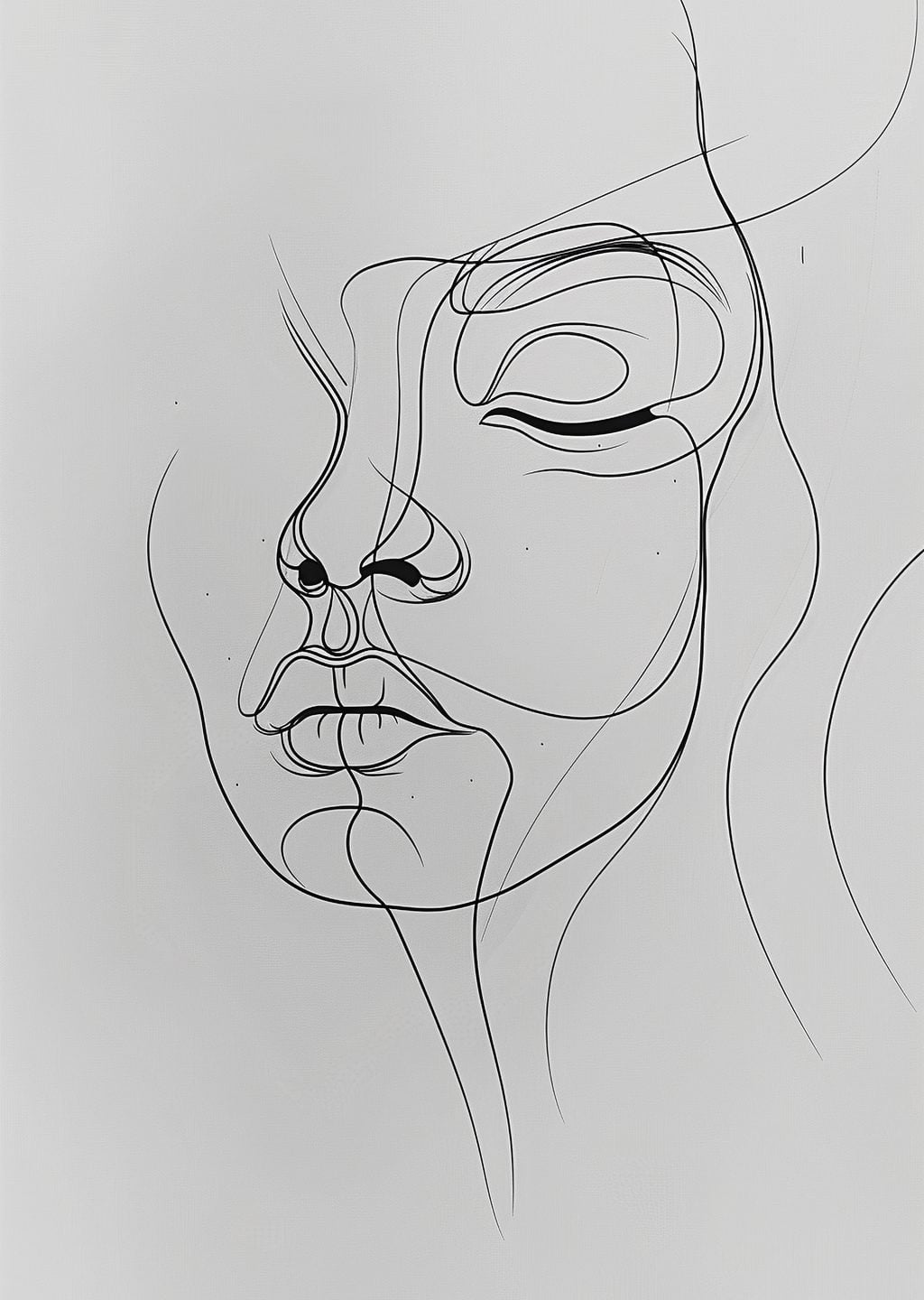Minimalist Yüz Çizimi