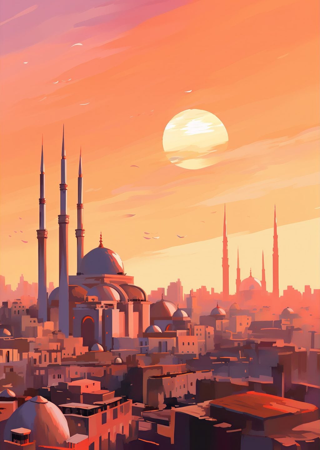 İstanbul Silueti: Gün Batımı