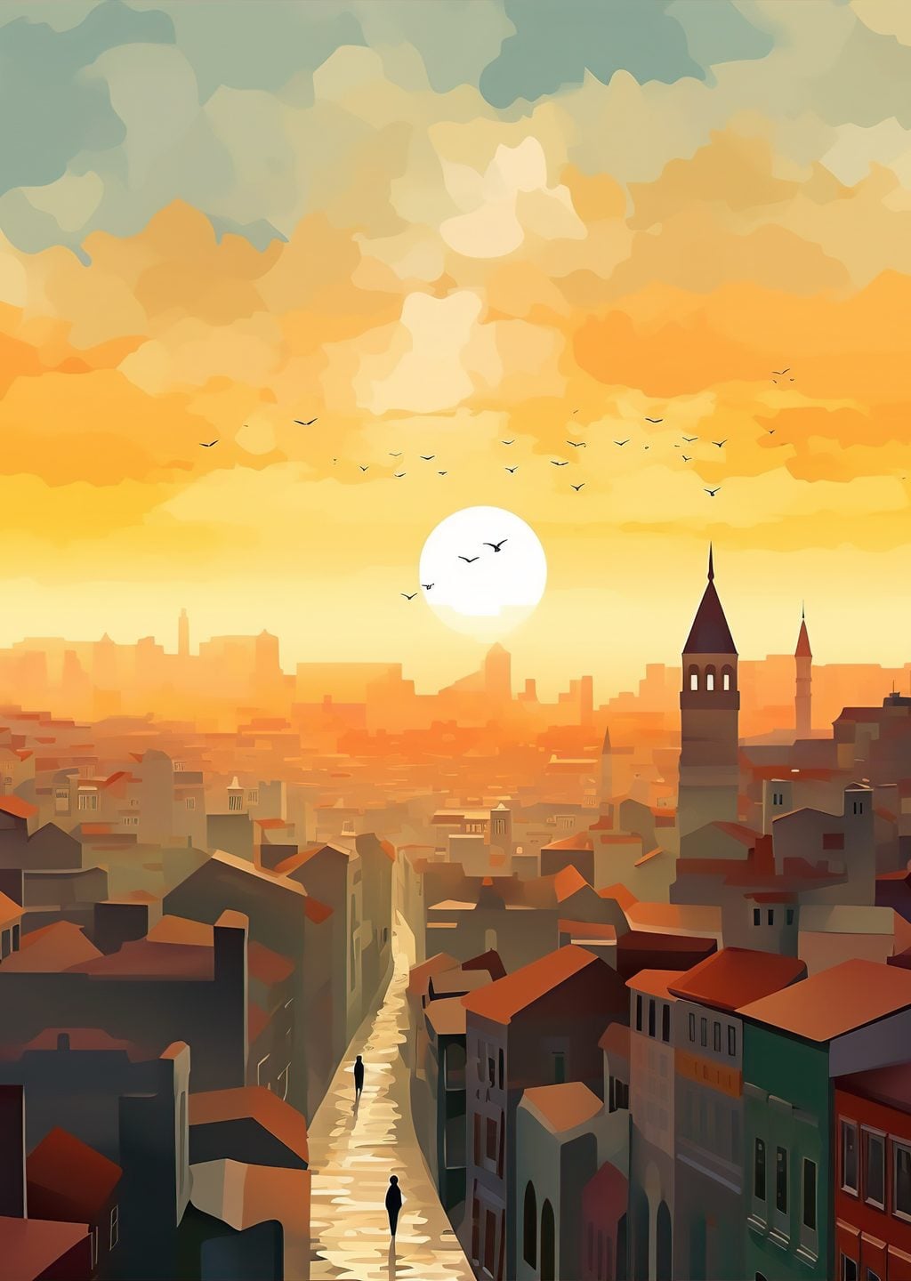 İstanbul: Gün Batımı Manzarası