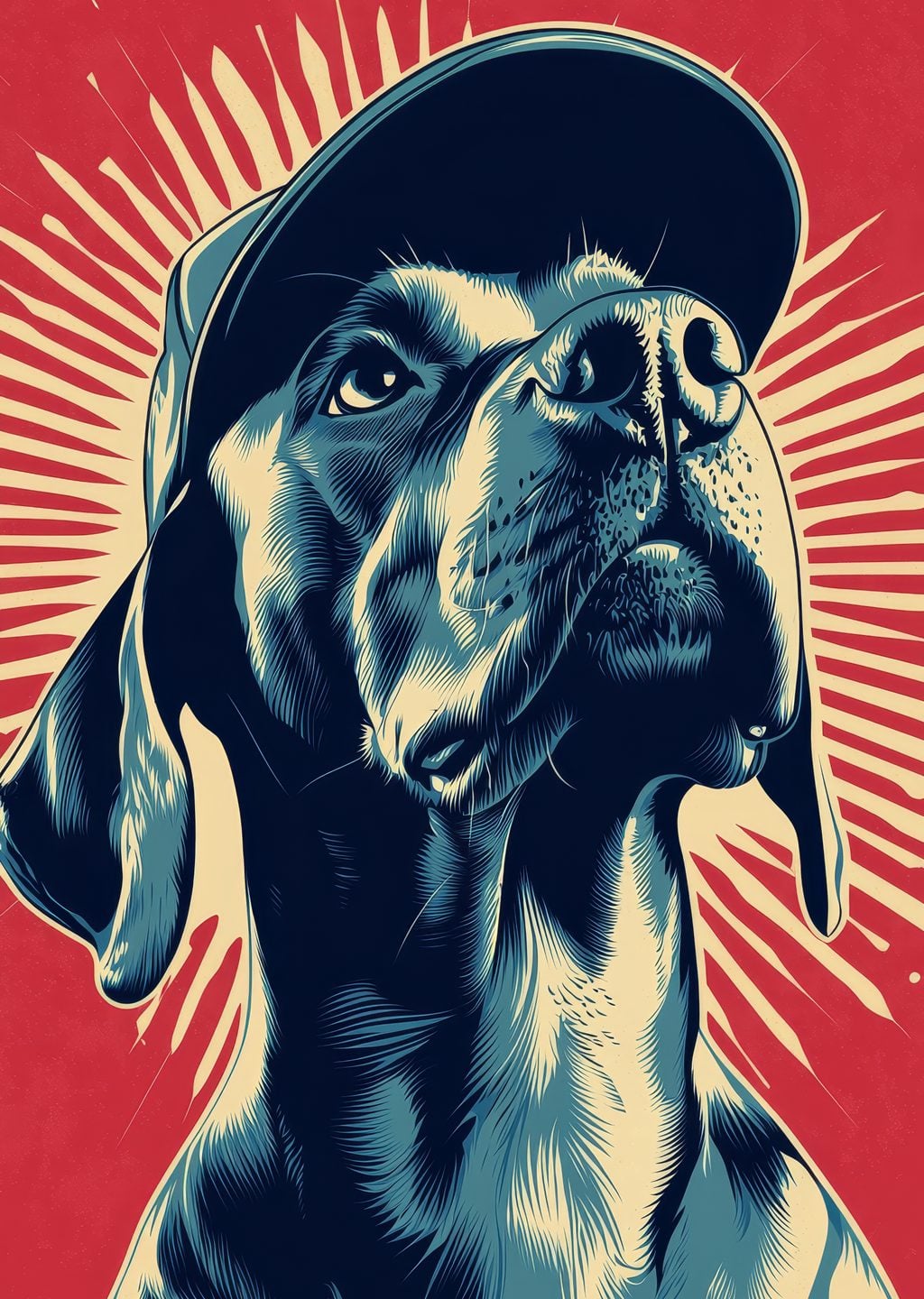 Şapkalı Köpek Portresi