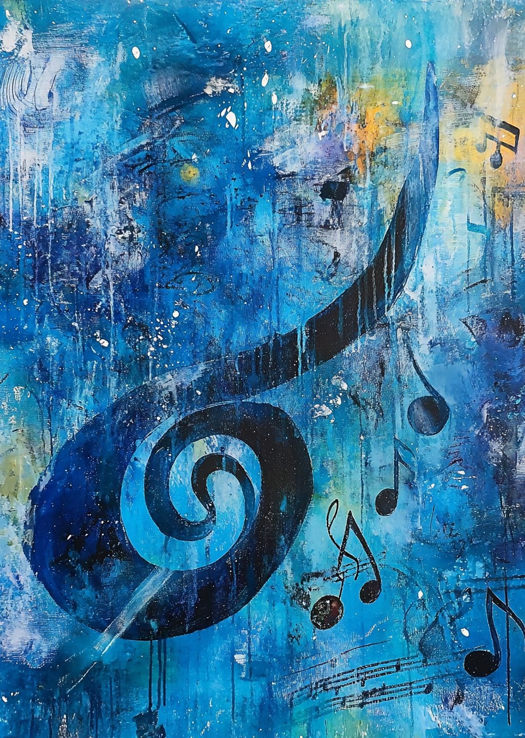 Müzik Temalı Soyut Sanat Eseri