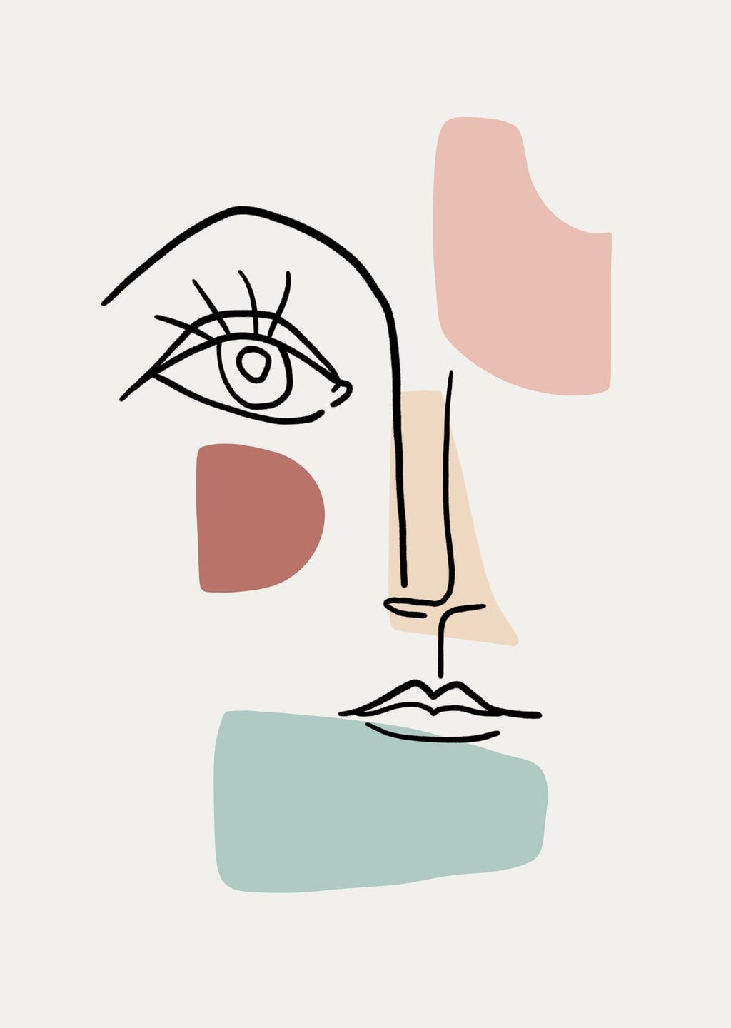Minimalist Yüz Çizimi