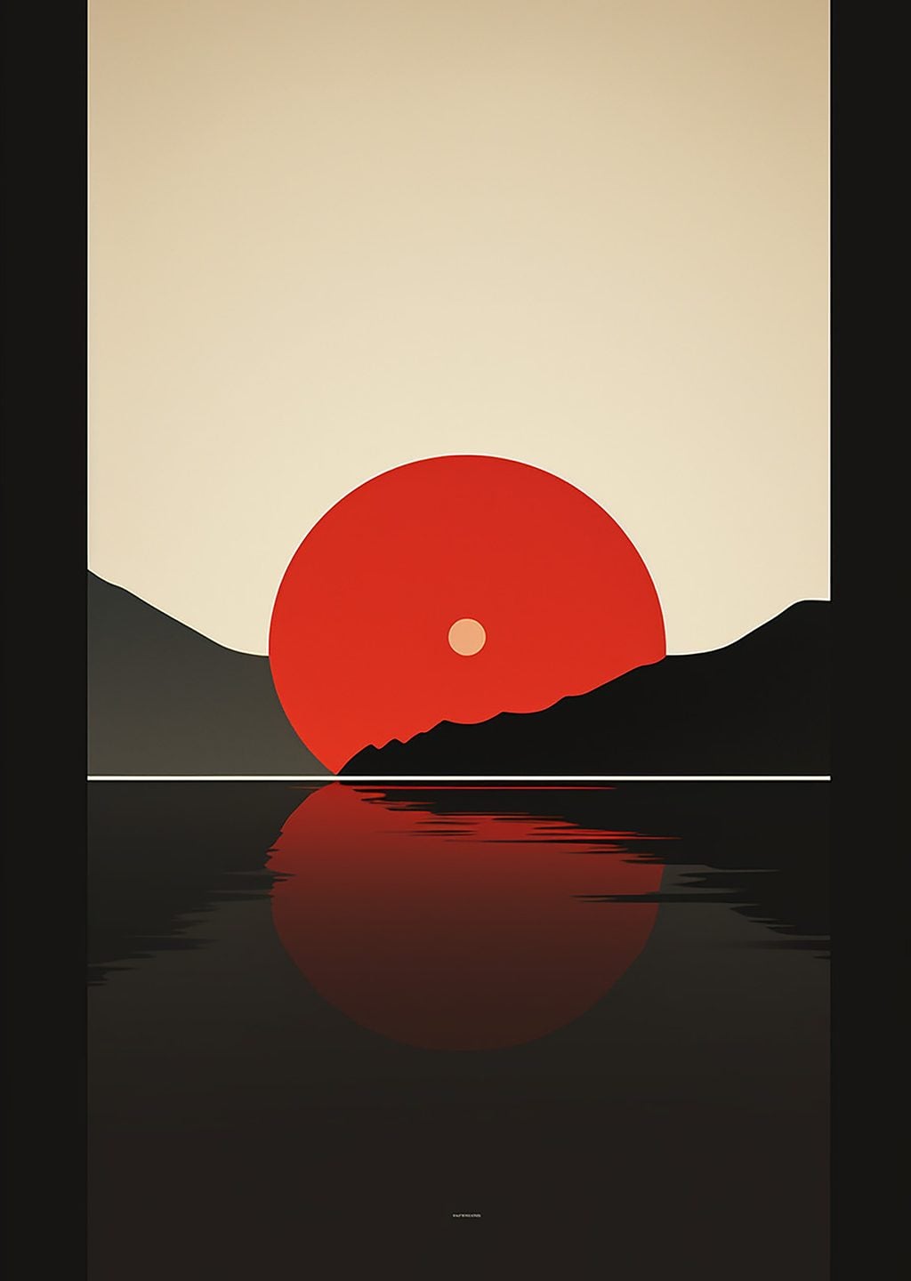 Minimalist Güneş Manzarası