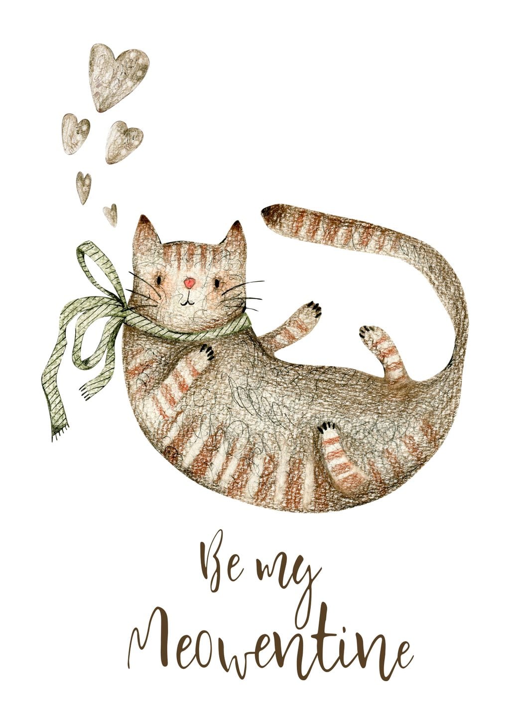 Sevimli Kedi: Meowentine Kartı