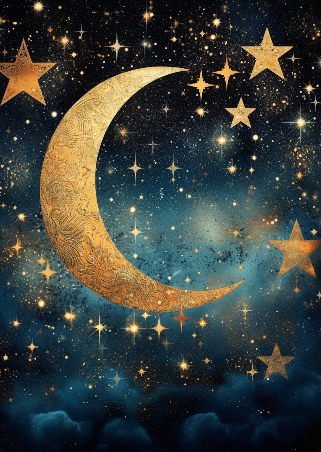 Kozmik Gece: Ay ve Yıldızlar