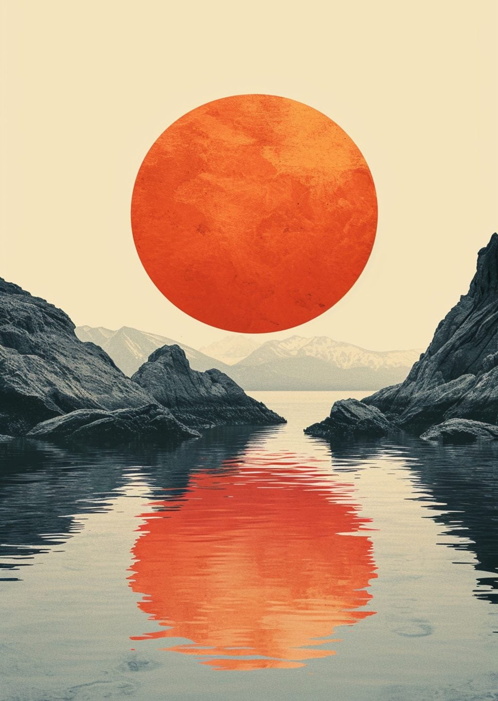 Minimalist Güneş Manzarası