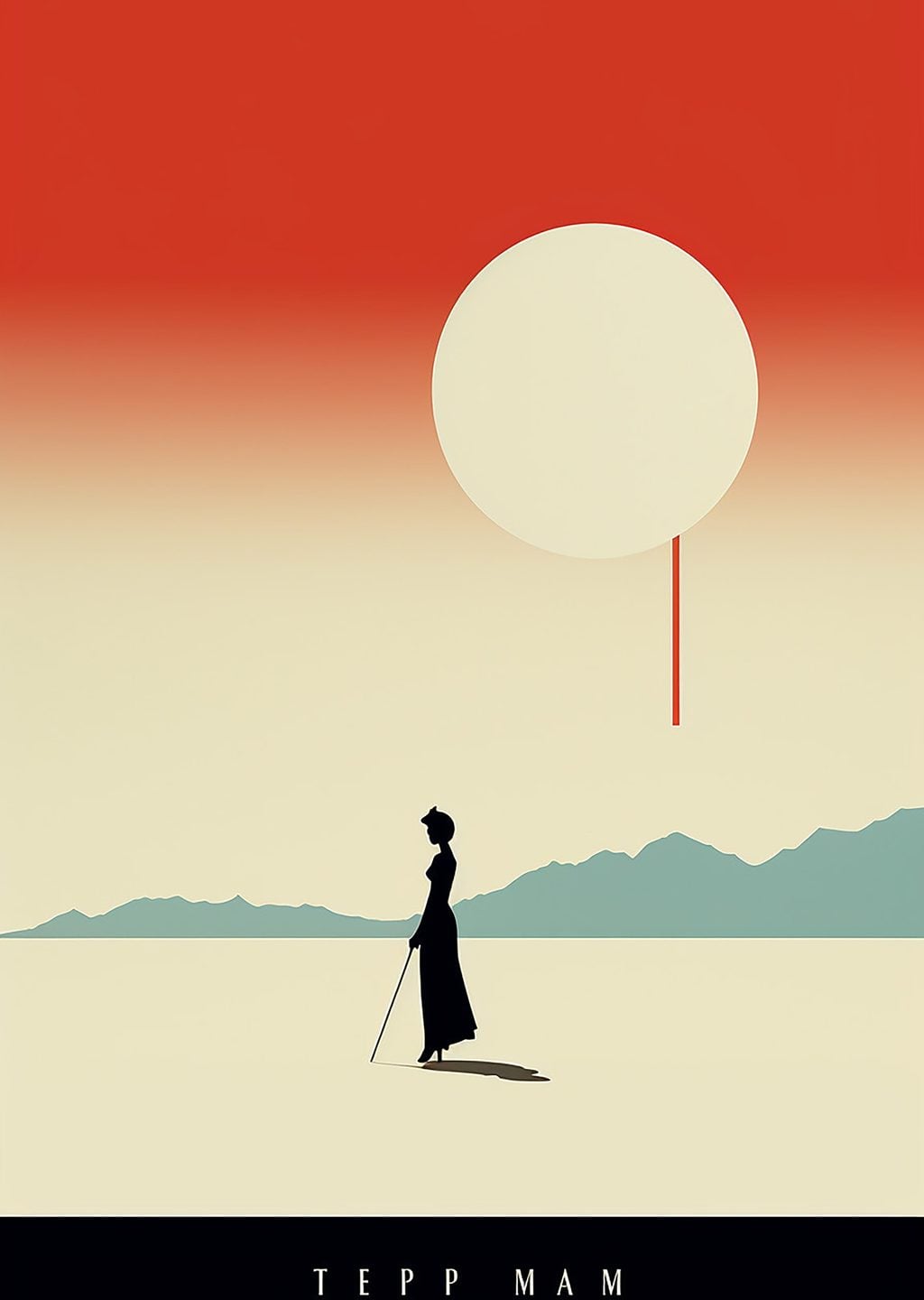 Minimalist Güneş Manzarası